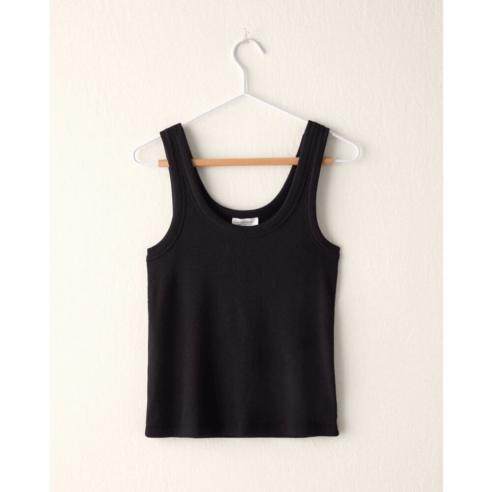 HAVEN WELL WITHIN Women’s Organic Cotton Scoop Neck Tank Black XXL NEW